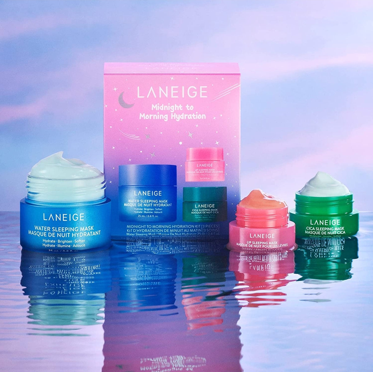 LANEIGE Water Sleeping Mask: Visibly Brighten, Boost Hydration, Squalane, Sleep biome