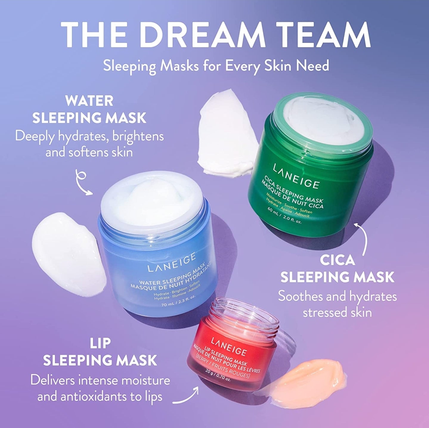 LANEIGE Water Sleeping Mask: Visibly Brighten, Boost Hydration, Squalane, Sleep biome LANEIGE Water Sleeping Mask: Visibly Brighten, Boost Hydration, Squalane, Sleep biome