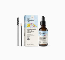 Load image into Gallery viewer, Sky Organics Organic Castor Oil Eyelash Serum, Conditioning Oil that Promotes Fuller Looking Lashes &amp; Eye Brows, Suitable for All Skin Types,100% Pure &amp; Cold-Pressed USDA Certified Organic 1 fl. Oz