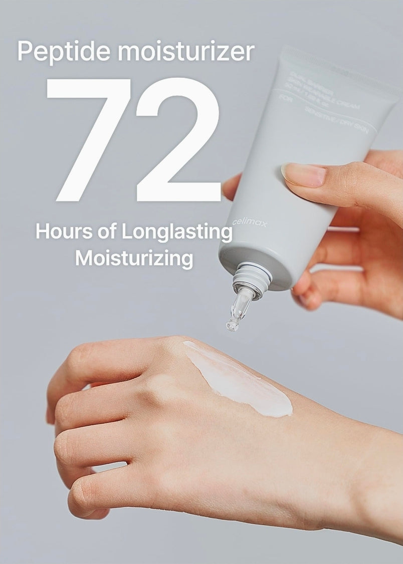 celimax Dual Barrier Skin Wearable Cream | Long Lasting Cream Face Moisturizer with Ceramides, Hyaluronic Acid, Moisturizing, Hydrating, Soothing, Repairing, Day & Night Cream, 50ml