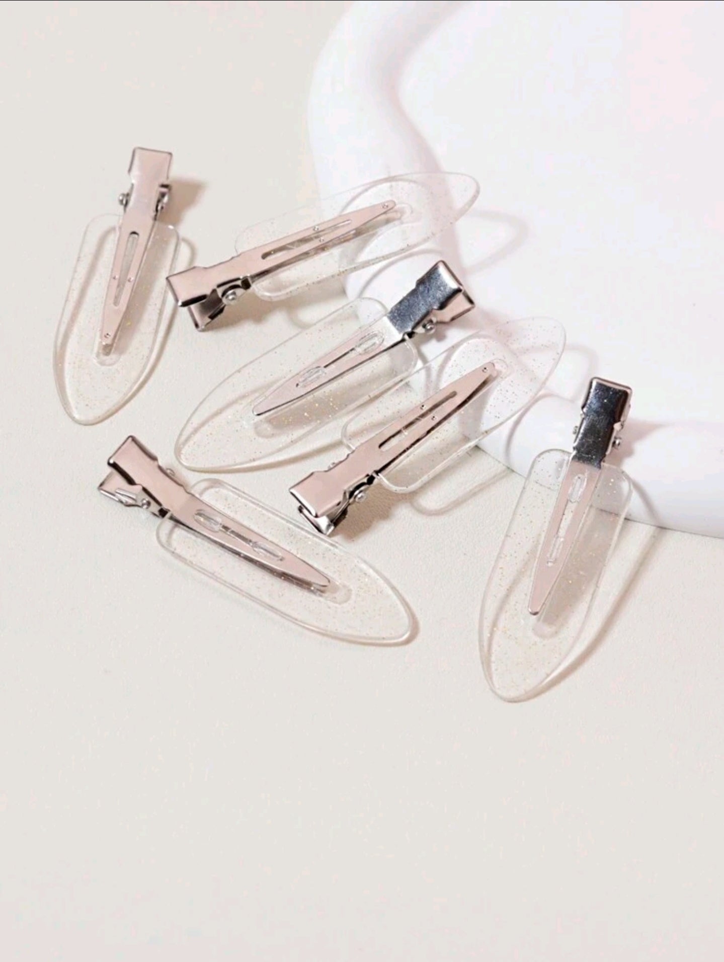 8 pieces/Set Of Exquisite Solid Color Hairpin Vintage Seamless Hairpin Fringe Clip Casual Makeup Face Wash Hairpin