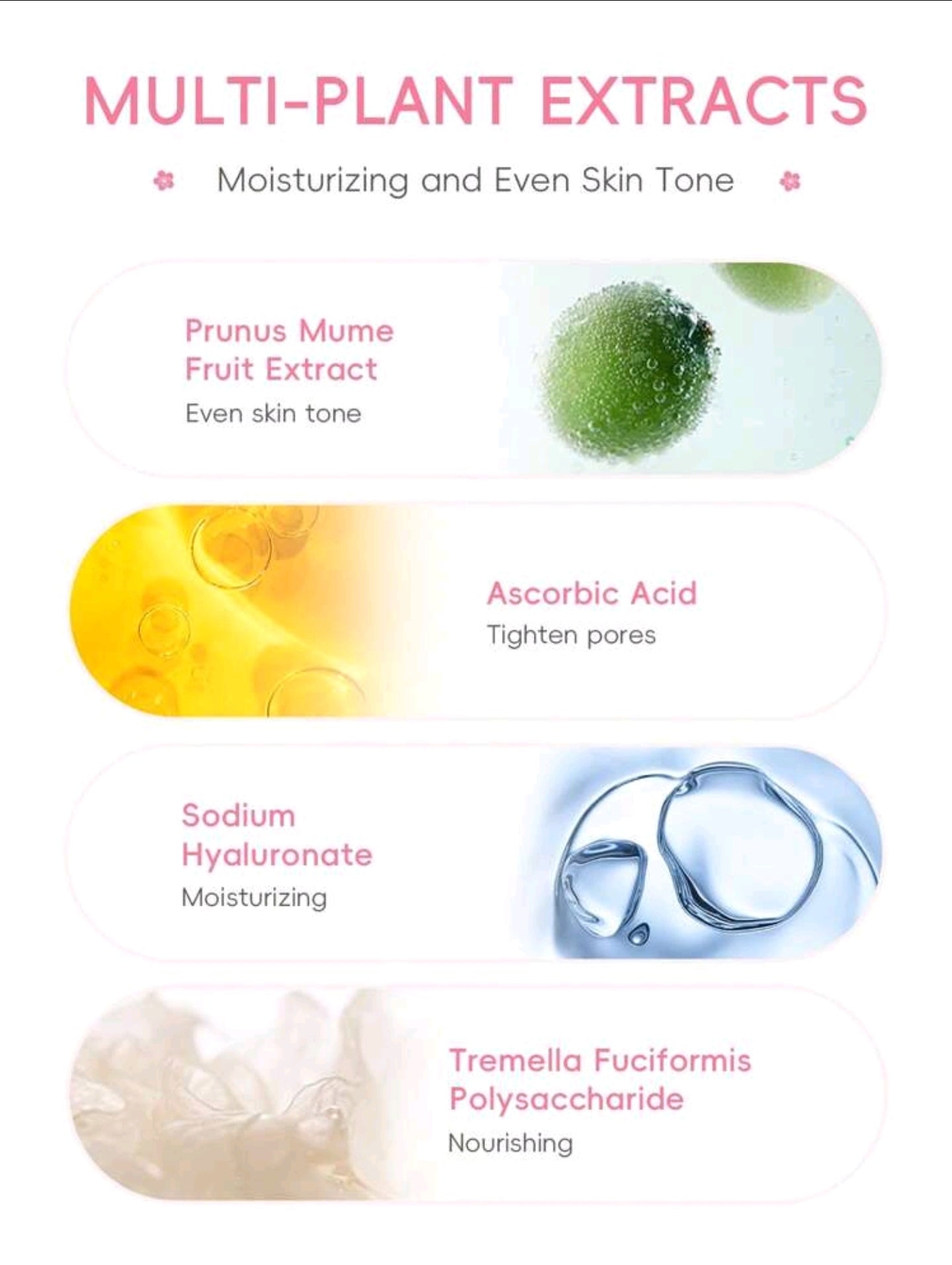1 Set of 7pcs Moisture Repair LAIKOU Japan Sakura 1 Set of 7pcs Moisture Repair LAIKOU Japan Sakura