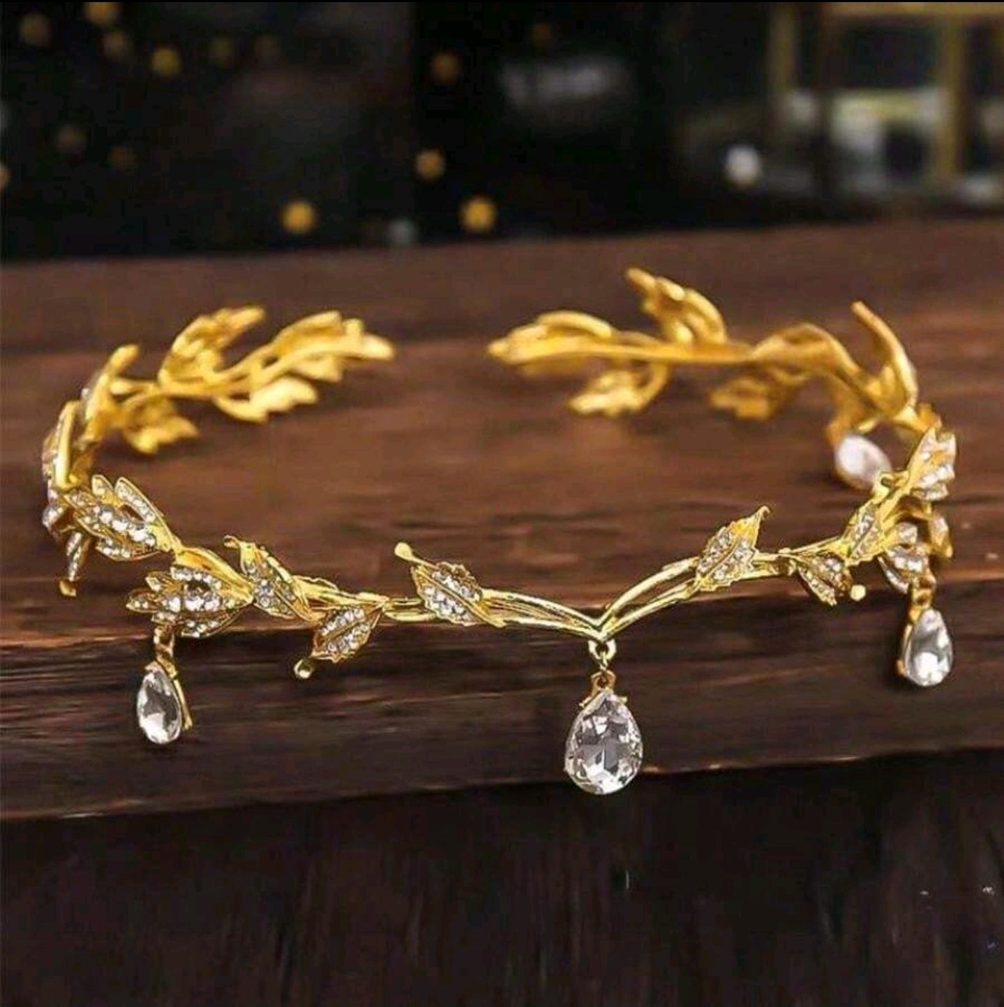 1pc Crystal Leaf Shaped Crown Adjustable Elf Headband Fairy Dressing Accessory Vintage Fairy Princess Headpiece Bridal Wedding Hair Ornaments 1pc Crystal Leaf Shaped Crown Adjustable Elf Headband Fairy Dressing Accessory Vintage Fairy Princess Headpiece Bridal Wedding Hair Ornaments