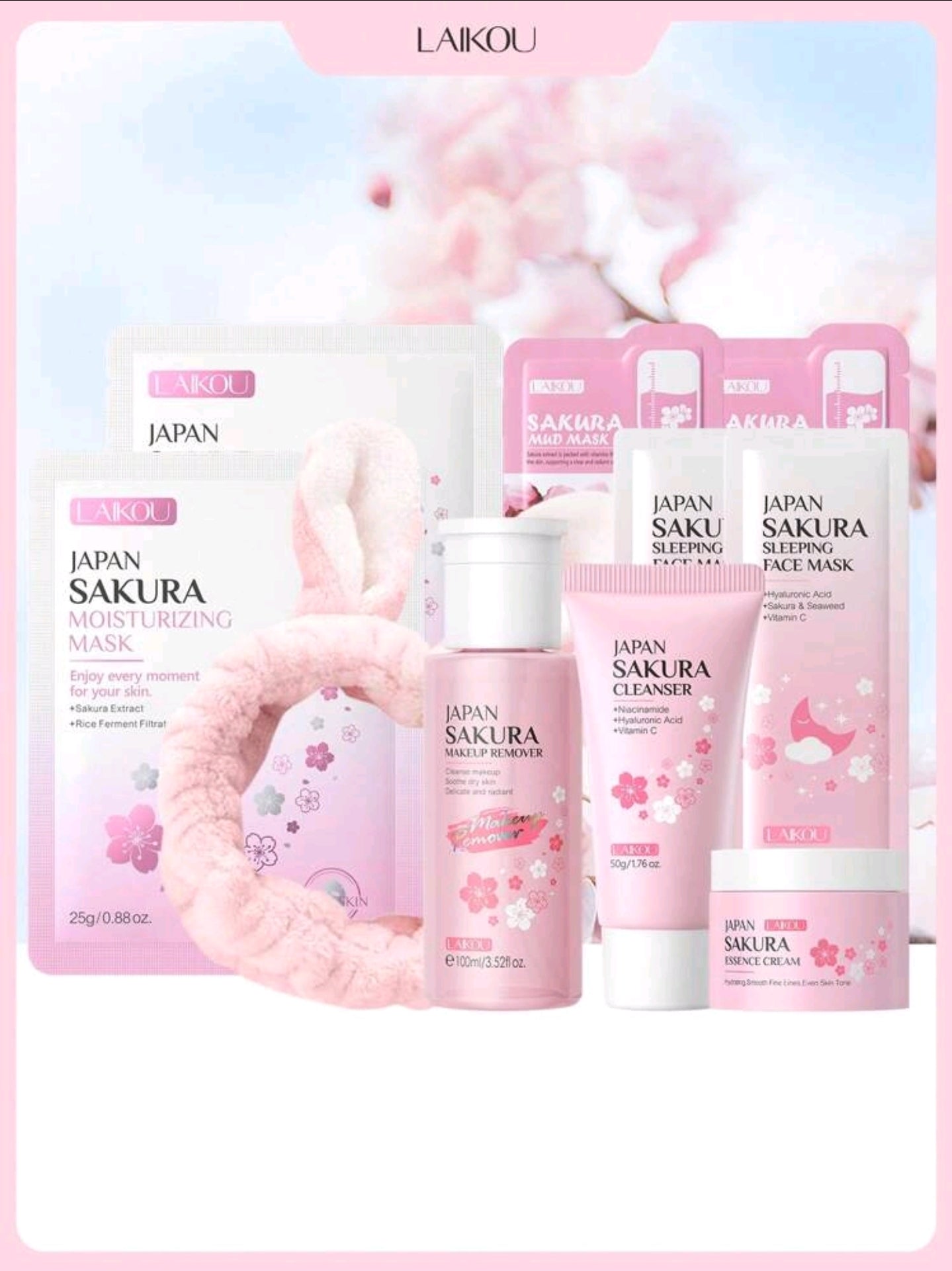 LAIKOU Sakura Japan skin care ser LAIKOU Sakura Japan skin care ser