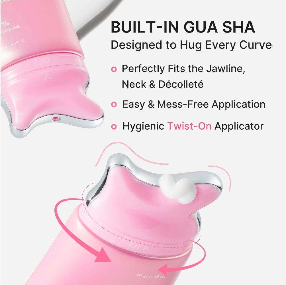 Medicube PDRN Collagen Gua Sha Neck Wrinkle Cream - Firming, Contour Care
Built-In Gua Sha Massager with Volufiline 5% - 3.17 oz