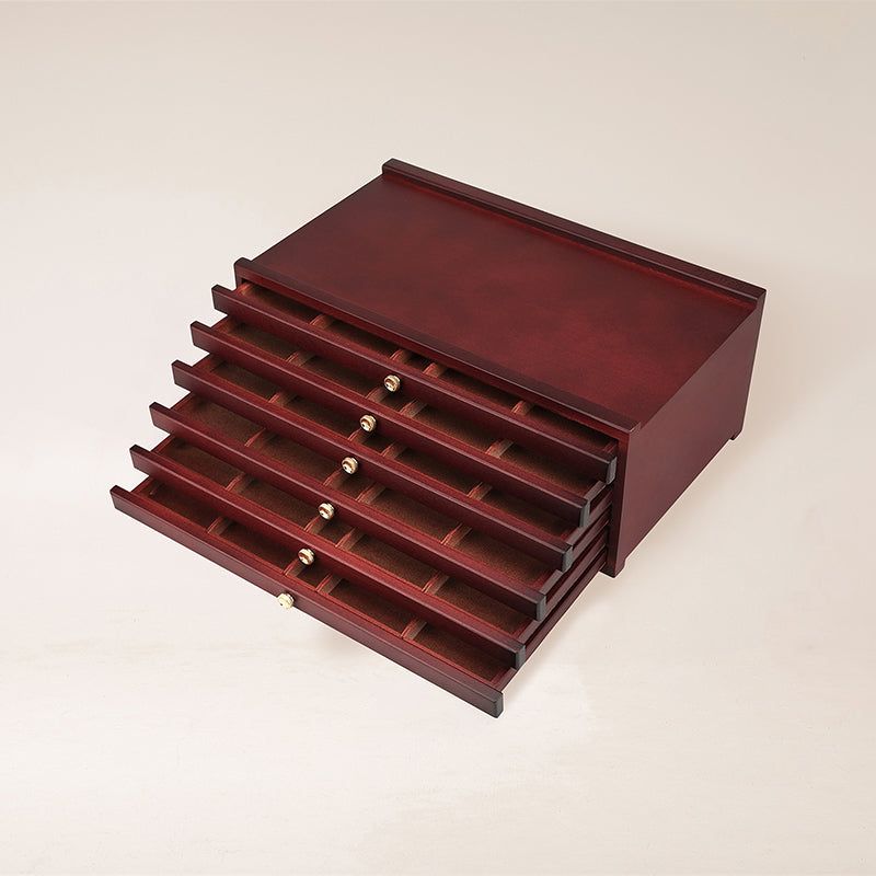 MEEDEN 6-Drawer Artist Supply Storage Box, Dark Walnut MEEDEN 6-Drawer Artist Supply Storage Box, Dark Walnut