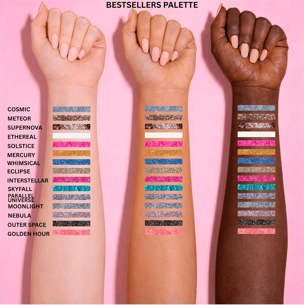 Vani cosmetics Bestsellers Palette (15 Glitters)