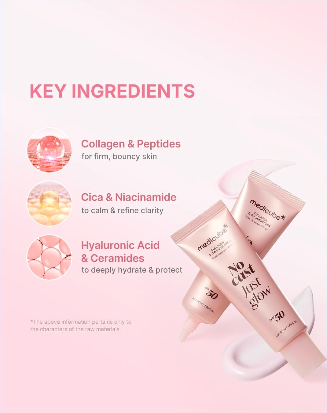 Medicube Sunscreen No Cast Just Dew PDRN Hydrating UV Sun Serum, SPF 50