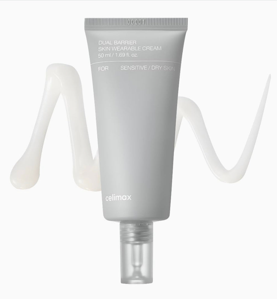 celimax Dual Barrier Skin Wearable Cream | Long Lasting Cream Face Moisturizer with Ceramides, Hyaluronic Acid, Moisturizing, Hydrating, Soothing, Repairing, Day & Night Cream, 50ml