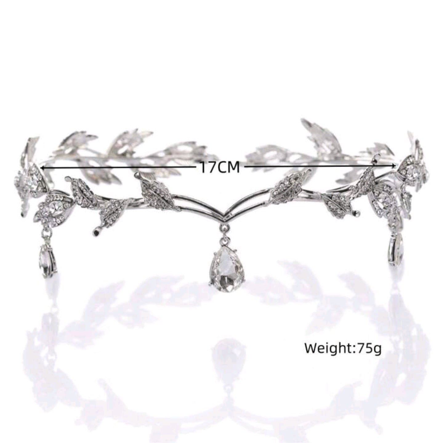 1pc Crystal Leaf Shaped Crown Adjustable Elf Headband Fairy Dressing Accessory Vintage Fairy Princess Headpiece Bridal Wedding Hair Ornaments 1pc Crystal Leaf Shaped Crown Adjustable Elf Headband Fairy Dressing Accessory Vintage Fairy Princess Headpiece Bridal Wedding Hair Ornaments