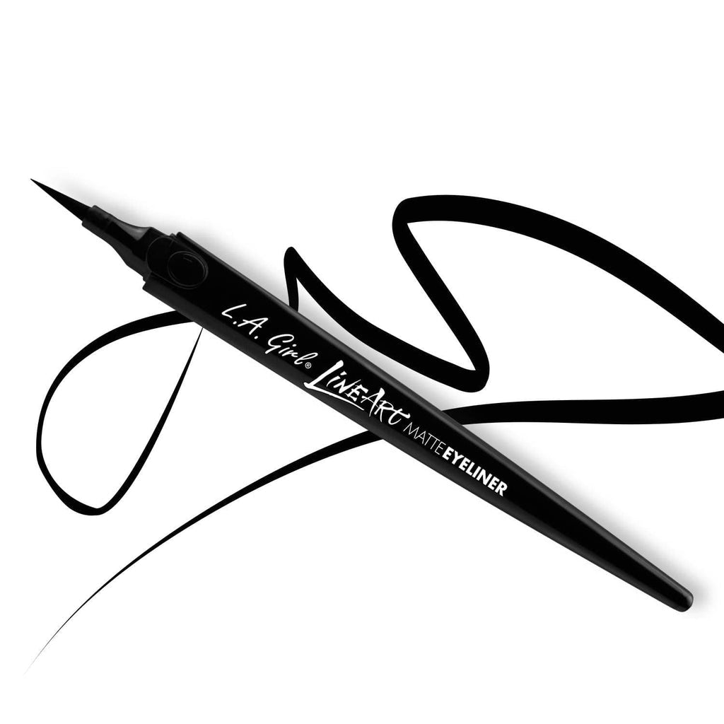 L.A. Girl Line Art Matte Eyeliner, Intense Black, 0.014 Fl. Oz L.A. Girl Line Art Matte Eyeliner, Intense Black, 0.014 Fl. Oz