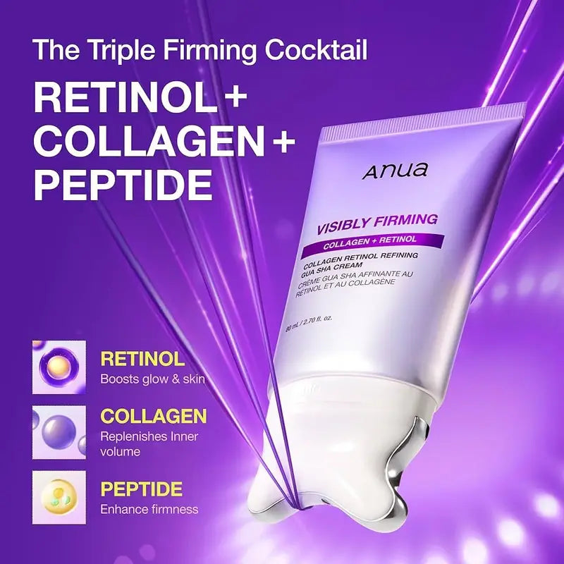 Anua Visibly Firming Collagen Retinol Refining Gua Sha Cream (80ml)