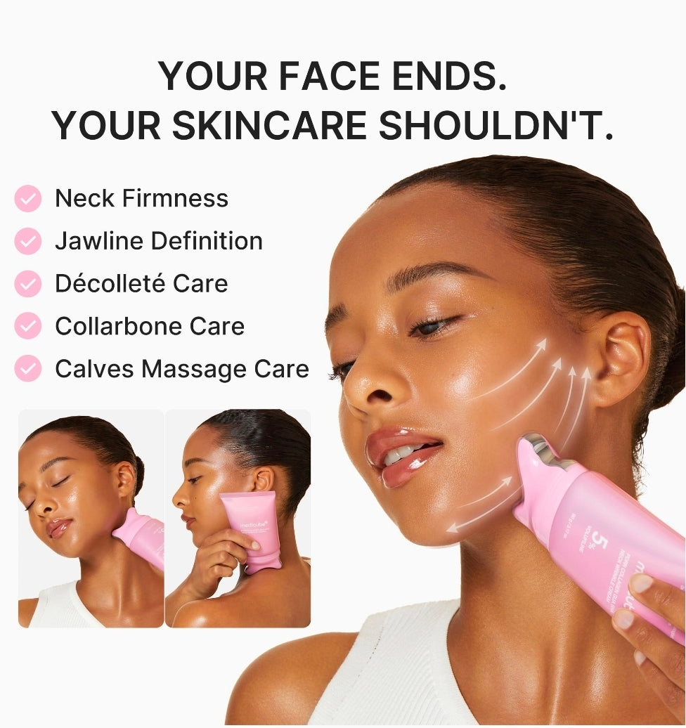 Medicube PDRN Collagen Gua Sha Neck Wrinkle Cream - Firming, Contour Care
Built-In Gua Sha Massager with Volufiline 5% - 3.17 oz