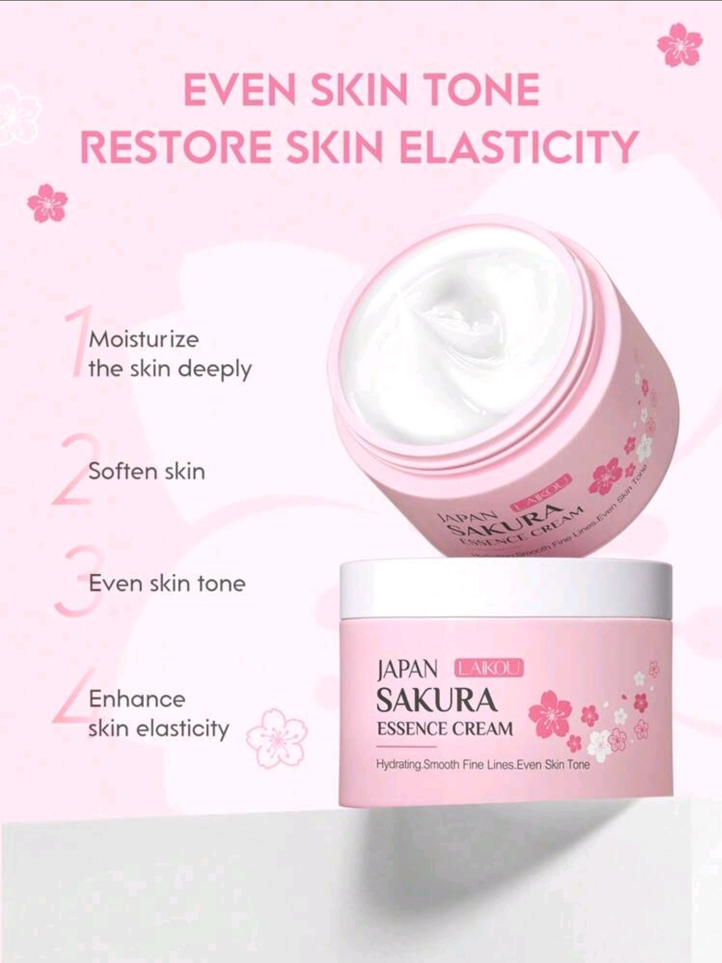 1 Set of 7pcs Moisture Repair LAIKOU Japan Sakura 1 Set of 7pcs Moisture Repair LAIKOU Japan Sakura