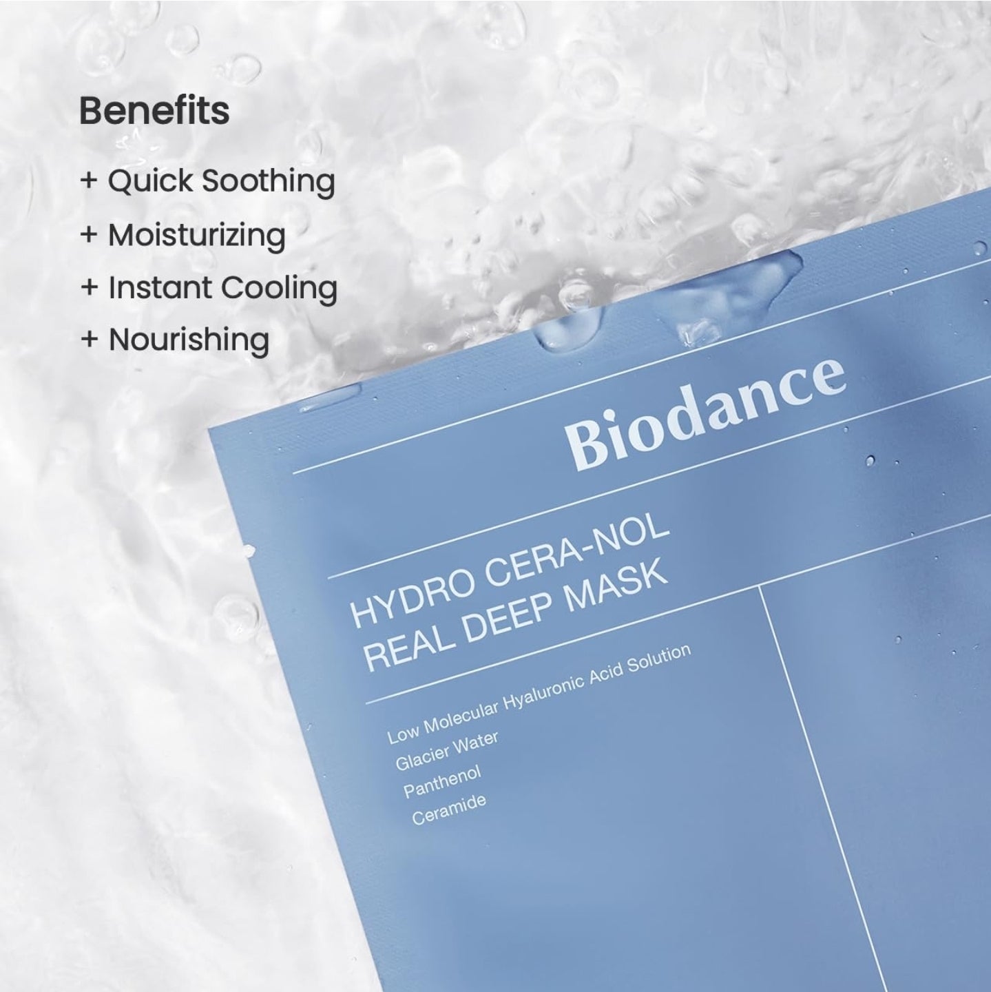 BIODANCE Hydro Cera-nol Real Deep Mask, Overnight Hydrogel Mask, Hydrating Facial Mask For Sensitive Skin, Redness Reducing & Quick Soothing Effect BIODANCE Hydro Cera-nol Real Deep Mask, Overnight Hydrogel Mask, Hydrating Facial Mask For Sensitive Skin, Redness Reducing & Quick Soothing Effect