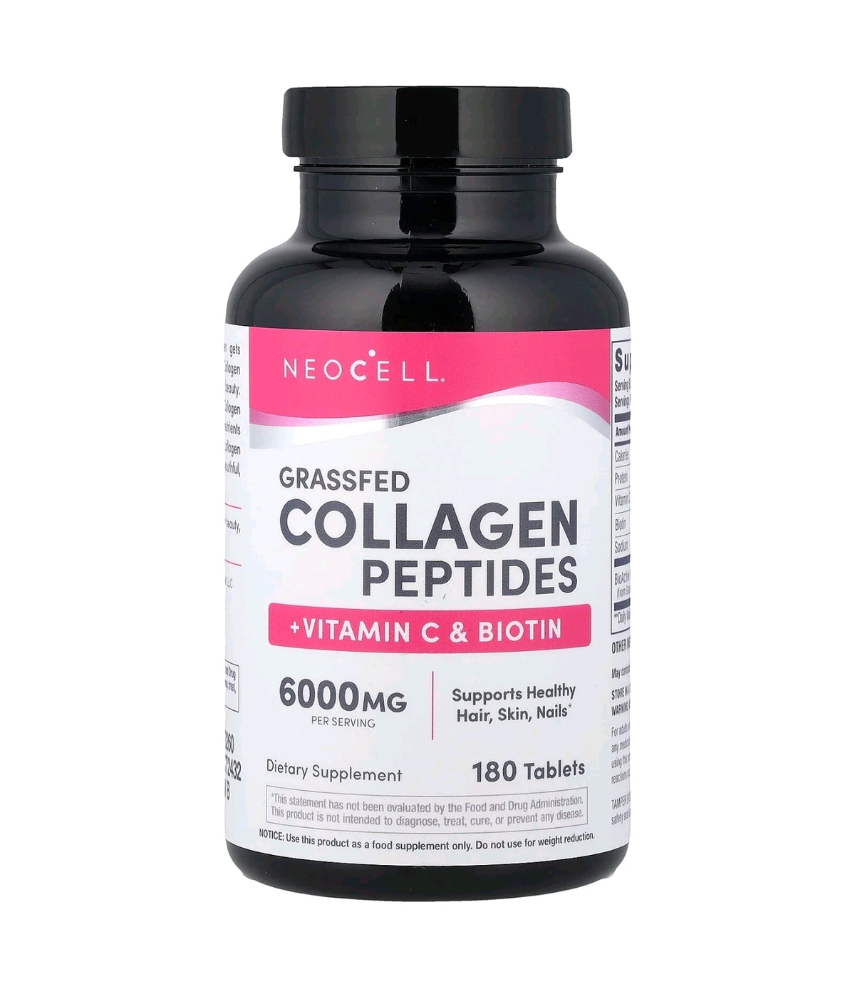 NeoCell Super Collagen + Vitamin C & Biotin, Dietary Supplement, Package May Vary, White, 270 Count