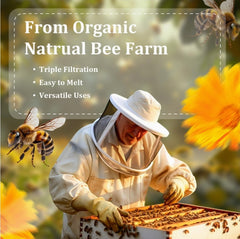 VEGISHINE Pure and Natural White Beeswax for Candle Making, DIY Skin Care, Lip Balm, Polishing, Lotion, Soap, Candle Making Supplies