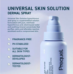 Prequel Skin Universal Skin Solution Hypochlorous Acid Spray |4oz