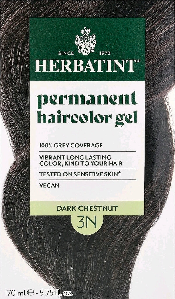 Herbatint Permanent Hair Color 3N Dark Chestnut, 5.75 fl oz