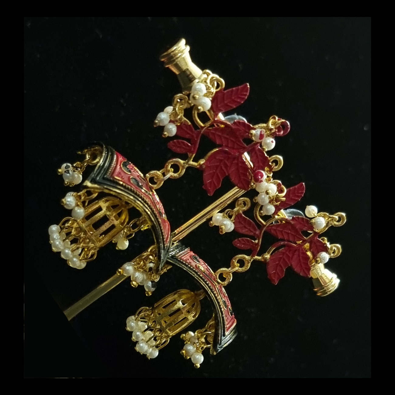 STYLBL designer multi color gold plated drop earrings. STYLBL designer multi color gold plated drop earrings.