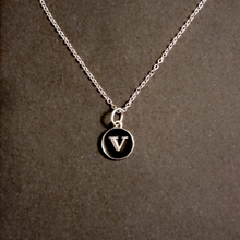 Load image into Gallery viewer, Initial Letter pendant ( black )