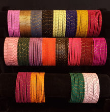 Load image into Gallery viewer, Multi color bangle set ( 12 bangles )