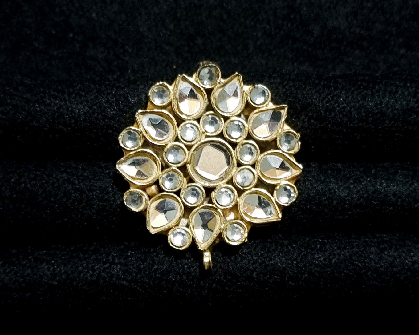 Designer kundan adjustable ring. Designer kundan adjustable ring.