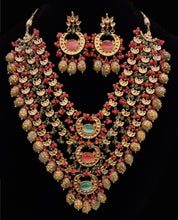 Load image into Gallery viewer, Designer Amyra long layered Mala set.