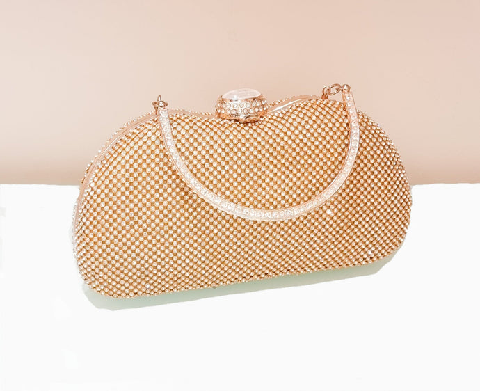 Dazziling Golden Night Clutch.