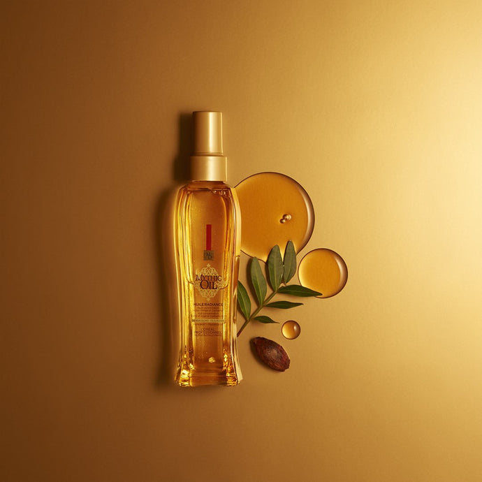 L'Oreal Professionnel Mythic Oil Huile Originale | Leave-In Treatment Serum | Heat Protectant | Anti- Frizz | Adds Softness & Shine | With Argan Oil | For All Hair Types | 3.4 Fl. Oz.