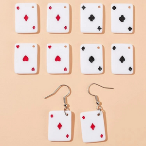 Cards earrings