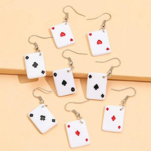 Cards earrings