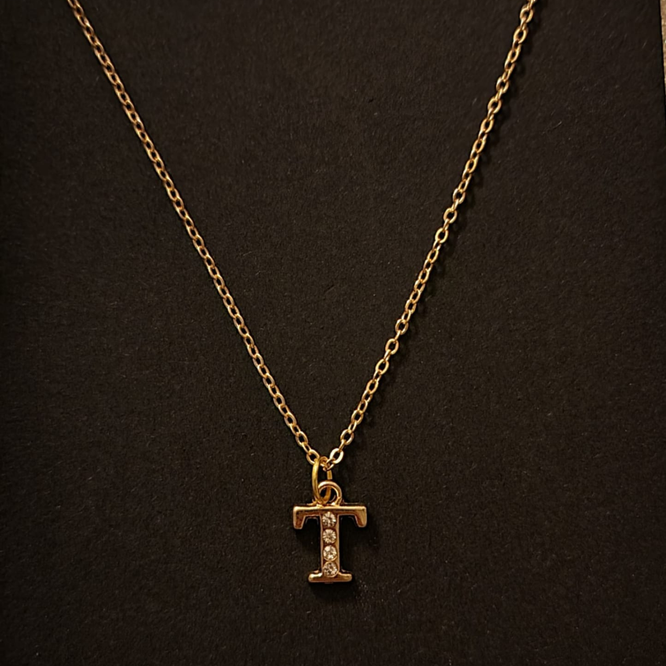 Gold Initial Letter Pendant Gold Initial Letter Pendant