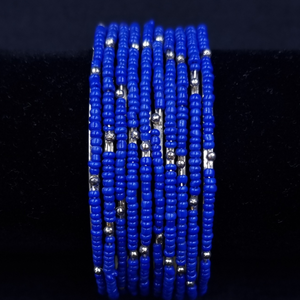 seed beads metal bangles ( 10 bangles)