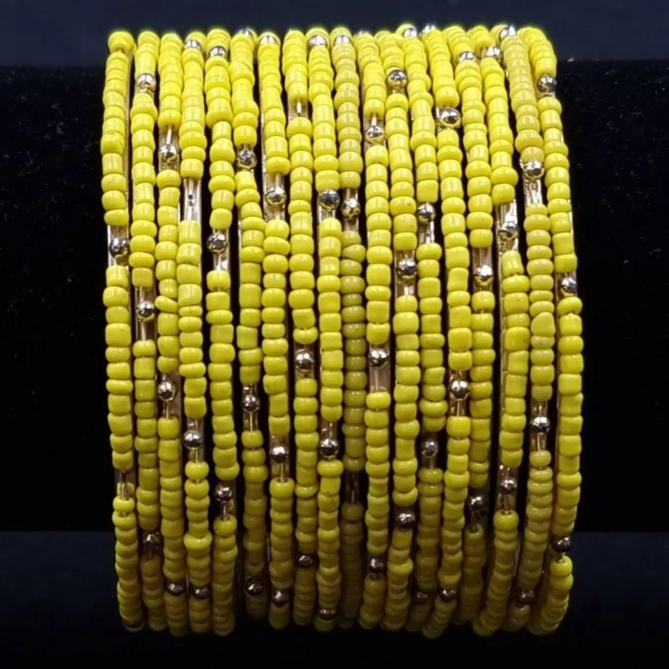 seed beads metal bangles ( 10 bangles) seed beads metal bangles ( 10 bangles)