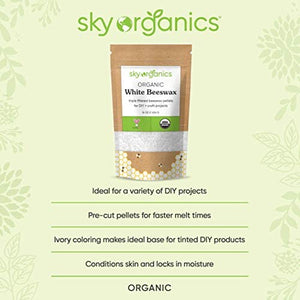 Sky Organics, Organic, White/Yellow Beeswax Pellets