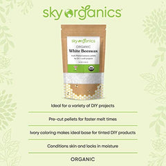 Sky Organics, Organic, White/Yellow Beeswax Pellets