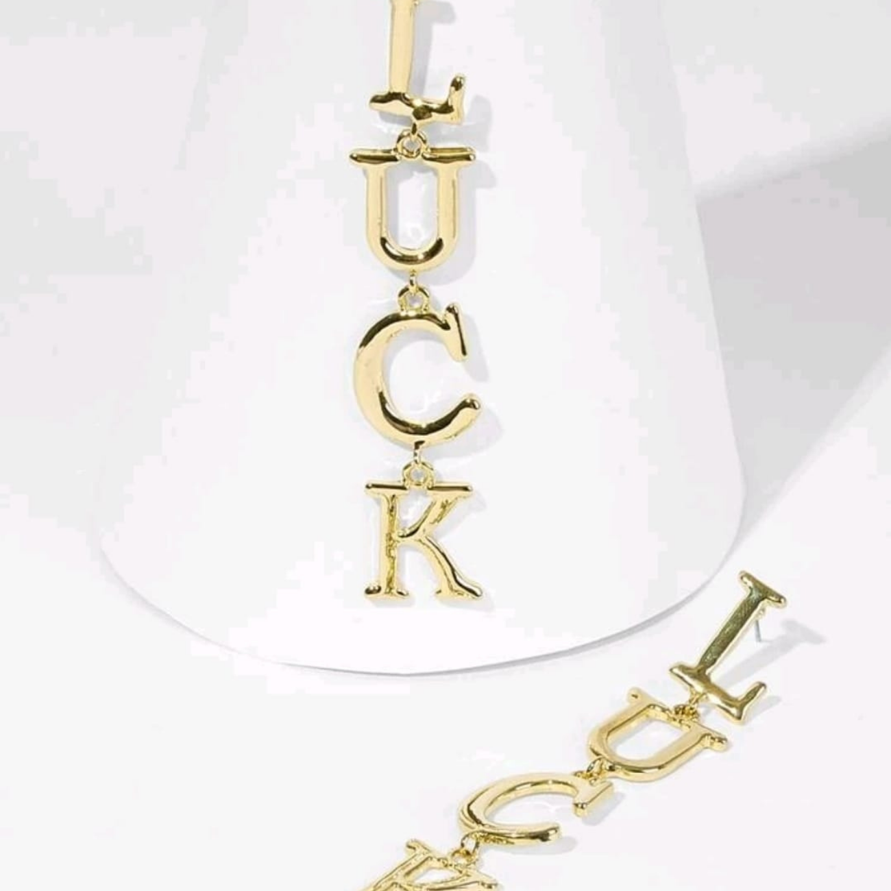 LUCK Dangle Earrings. LUCK Dangle Earrings.