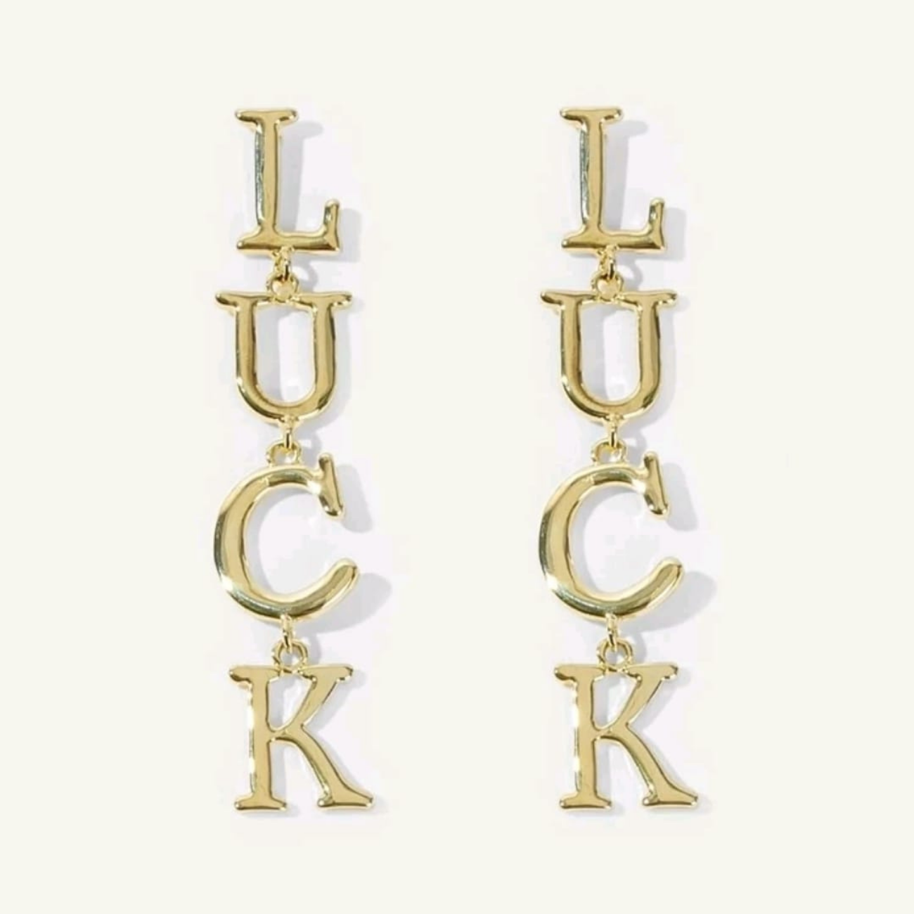 LUCK Dangle Earrings. LUCK Dangle Earrings.