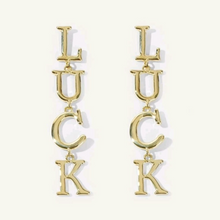 Load image into Gallery viewer, LUCK Dangle Earrings.