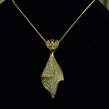 Load image into Gallery viewer, Stone stud gold plated pendant