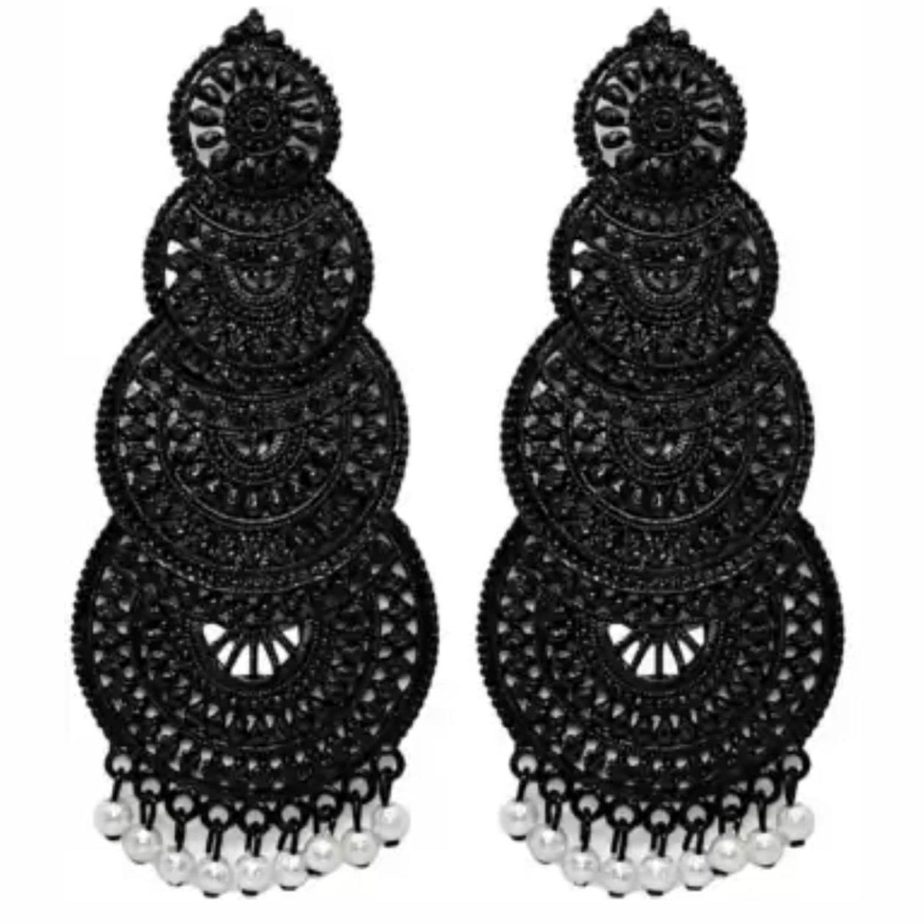 Oxidized black metal afgani jhumka Oxidized black metal afgani jhumka