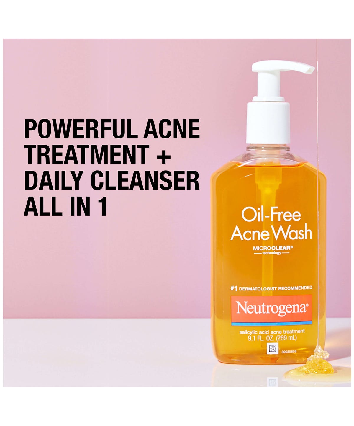 Neutrogena Oil-Free Acne Fighting Facial Cleanser with Salicylic Acid Acne Treatment Medicine, Daily Oil-Free Acne Face Wash for Acne-Prone Skin Neutrogena Oil-Free Acne Fighting Facial Cleanser with Salicylic Acid Acne Treatment Medicine, Daily Oil-Free Acne Face Wash for Acne-Prone Skin