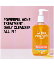 Load image into Gallery viewer, Neutrogena Oil-Free Acne Fighting Facial Cleanser with Salicylic Acid Acne Treatment Medicine, Daily Oil-Free Acne Face Wash for Acne-Prone Skin