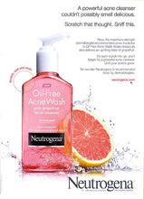 Load image into Gallery viewer, Neutrogena Oil-Free Salicylic Acid Pink Grapefruit Pore Cleansing Acne Wash and Facial Cleanser with Vitamin C, 9.1 fl. oz