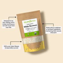 Load image into Gallery viewer, Sky Organics, Organic, White/Yellow Beeswax Pellets