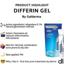 Load image into Gallery viewer, DIFFERIN Adapalene Gel 0.1 %, Acne Treatment, 0.5 oz (15 g)