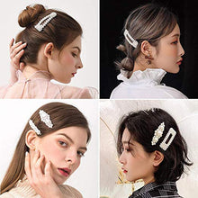 Load image into Gallery viewer, Pearl Hair Barrettes for Women Girls