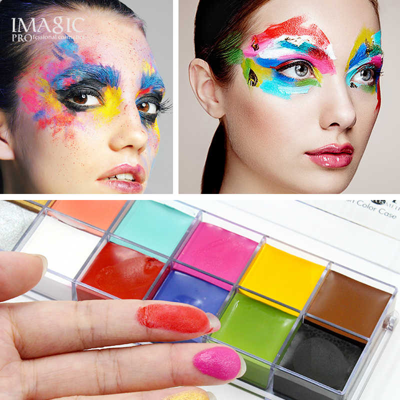 Face Body Paint IMAGIC Brand 12 Flash Colors case Halloween Party Fancy Dress Tattoo Oil Painting Art Beauty Face Body Paint IMAGIC Brand 12 Flash Colors case Halloween Party Fancy Dress Tattoo Oil Painting Art Beauty