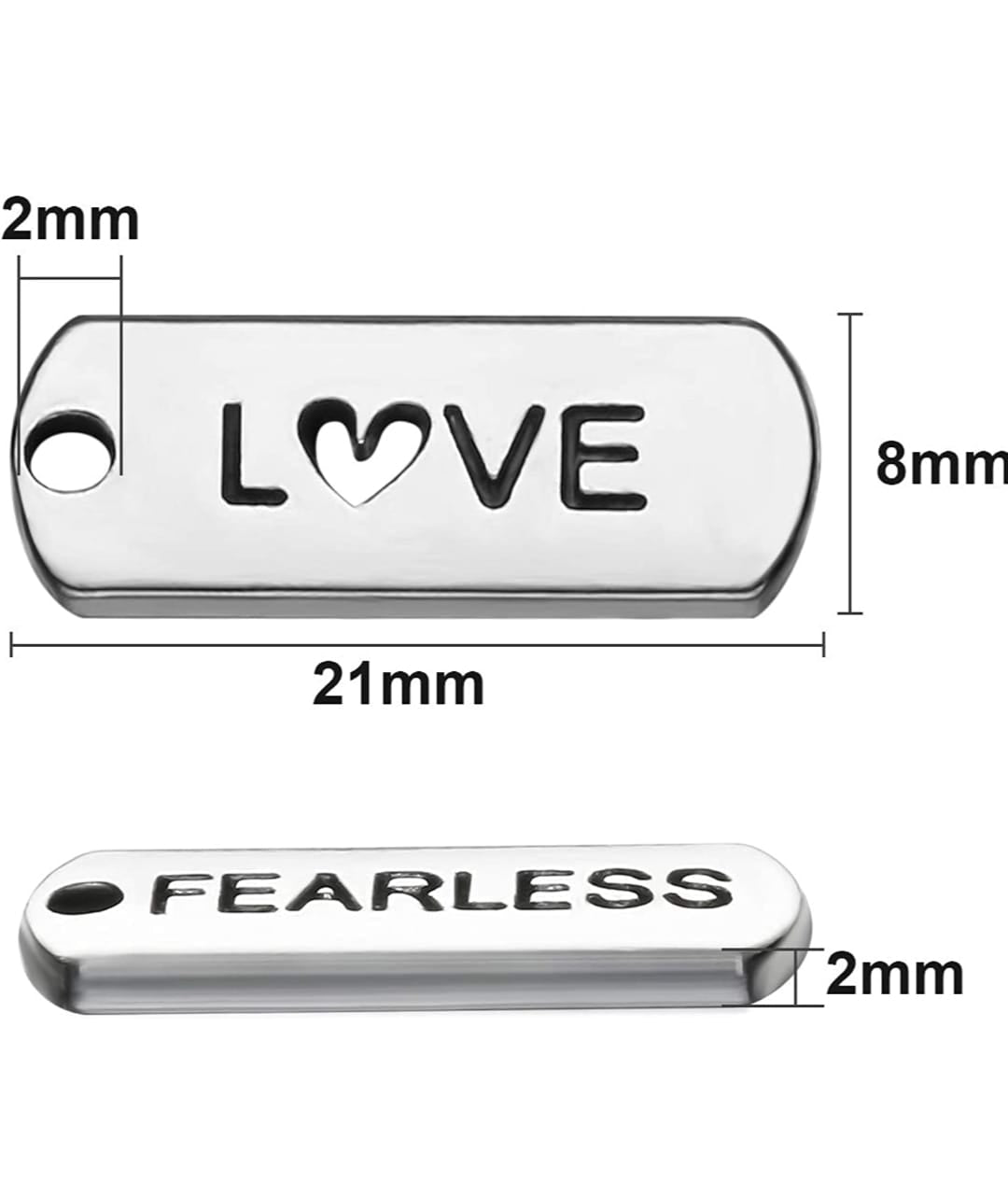 Engraved Motivational Charms Pendants( Gold, Silver ) Engraved Motivational Charms Pendants( Gold, Silver )